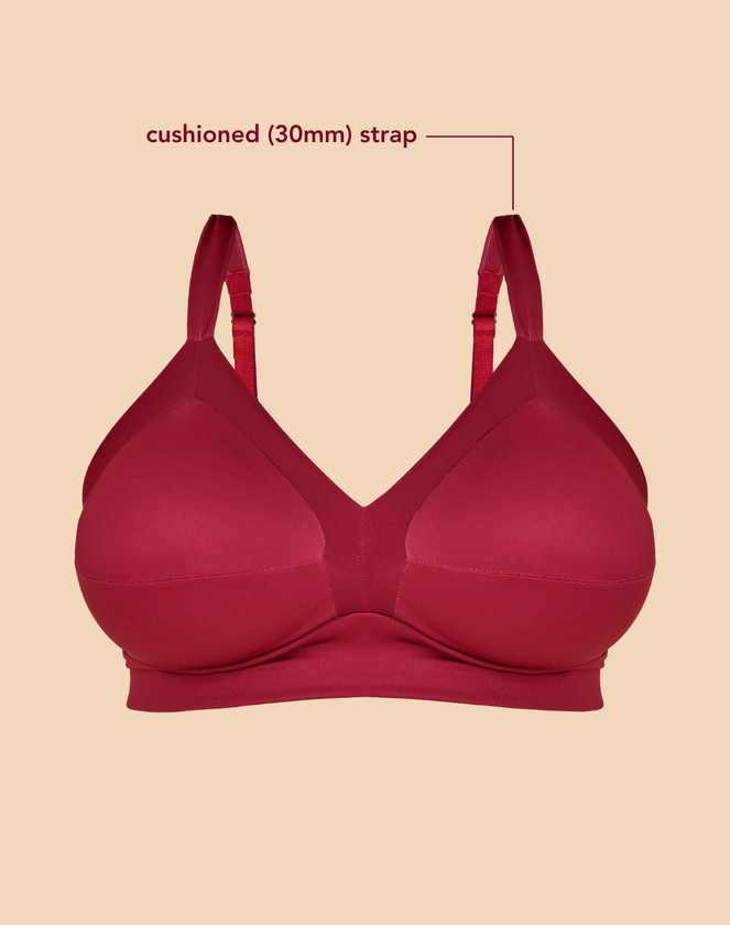 model_1_name wearing merlot bra - Image 4